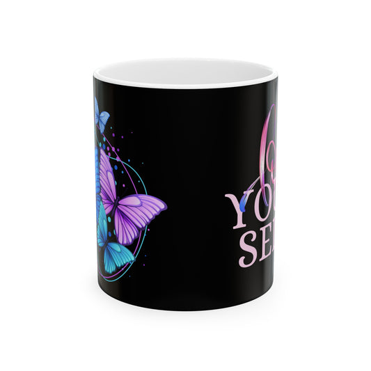 Love your self butterflies coffe cup (11oz, 15oz)
